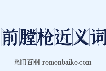 前膛枪近义词是什么意思的图片